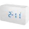 Часы BRESSER MyTime W Color LED Blue, белые 77161